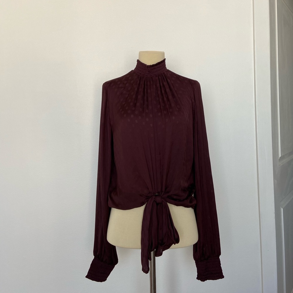 EXPRESS DARK PURPLE/MAROON BLOUSE